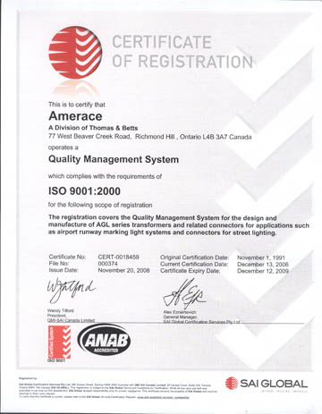 ISO 9000 certificate